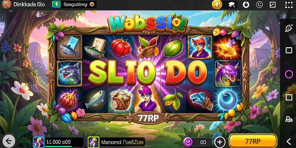 Tampilan gameplay Slot 77RP yang menawan dan interaktif.