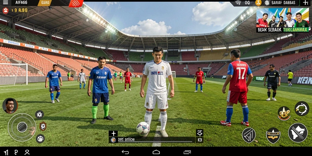 Tampilan gameplay AIFA66 yang seru dan penuh aksi di lapangan.