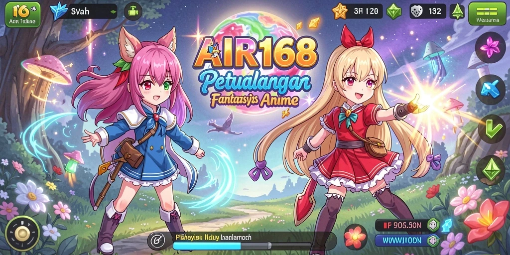 Tampilan gameplay AIR168 yang seru dan penuh aksi dalam dunia Anime.