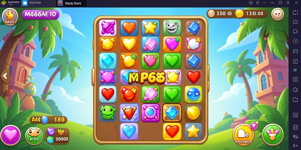 Tampilan gameplay seru dan penuh warna di AP686.