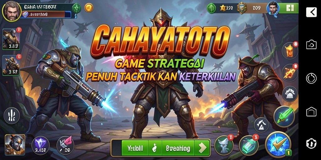 Tampilan gameplay CAHAYATOTO yang penuh taktik dan strategi.