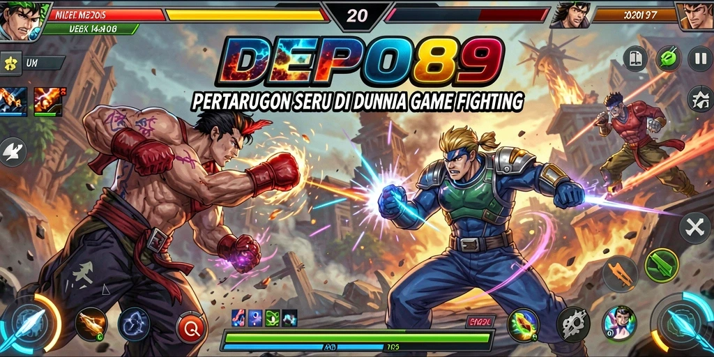 Screenshot gameplay dari pertarungan seru di DEPO89.