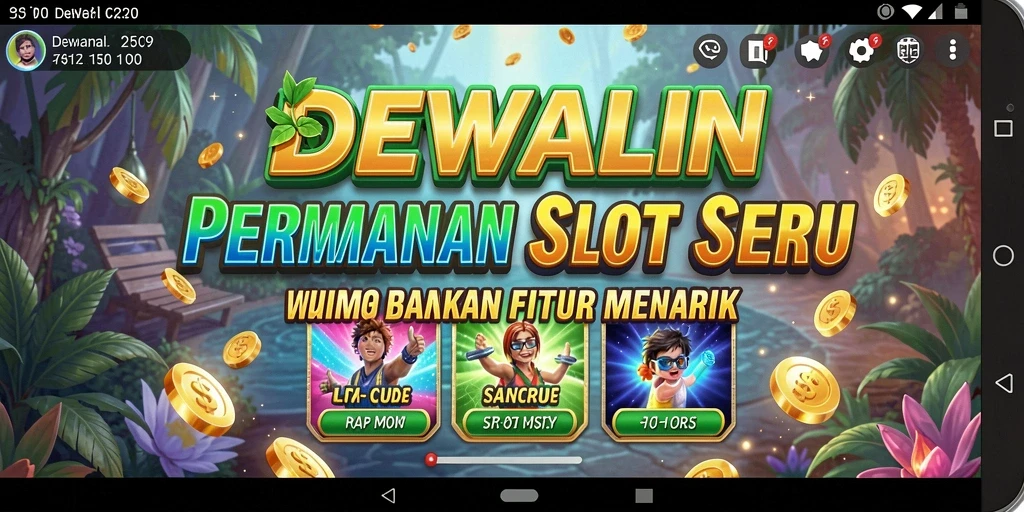 Tampilan gameplay seru di DEWALIN yang memukau.