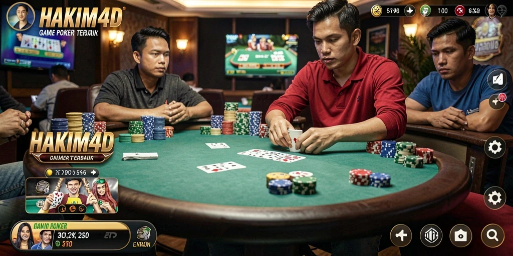 Tampilan gameplay HAKIM4D yang menegangkan dan seru.