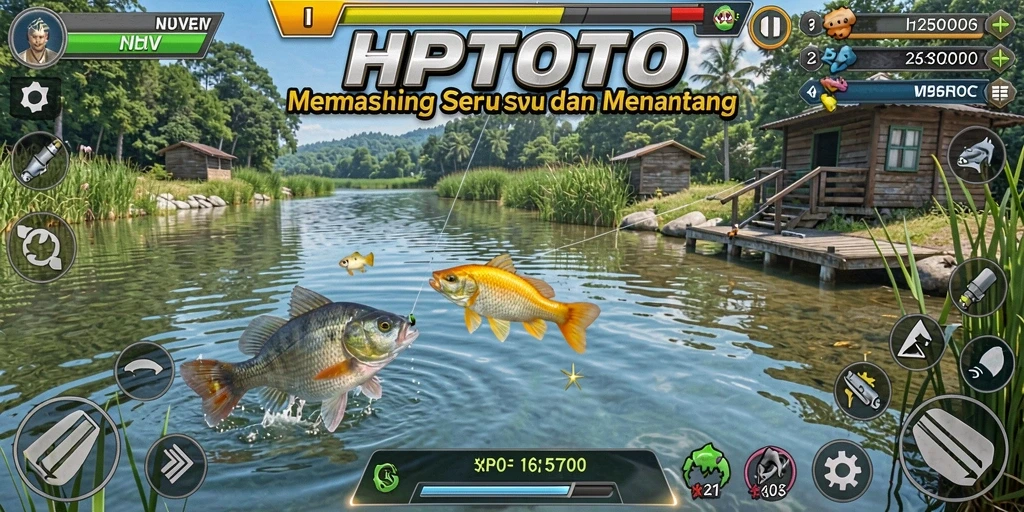 Tampilan menarik dari gameplay HPTOTO yang penuh aksi memancing.