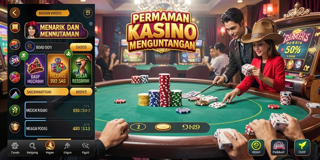 Tampilan menarik dari gameplay Kasino di HR89.