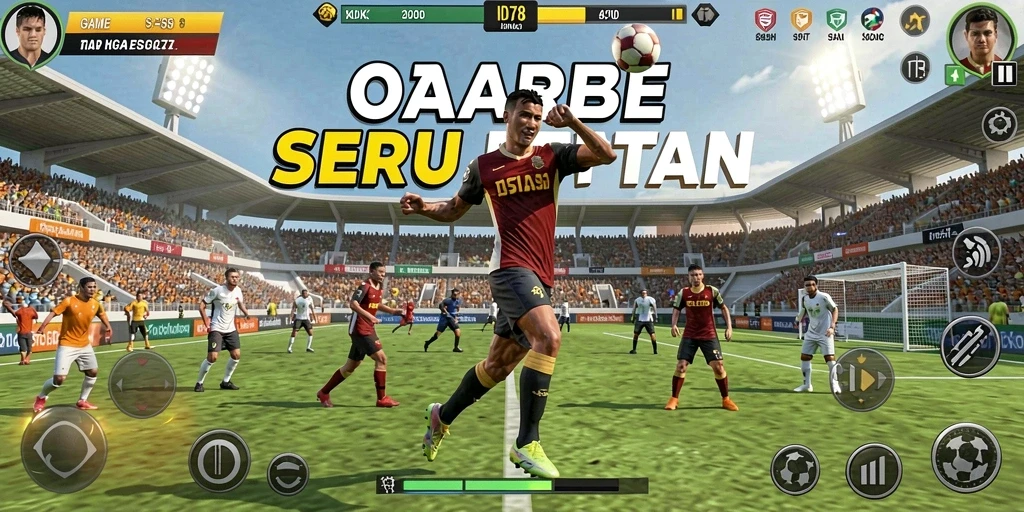 Screenshot permainan menunjukkan aksi seru dalam game olahraga ID678.