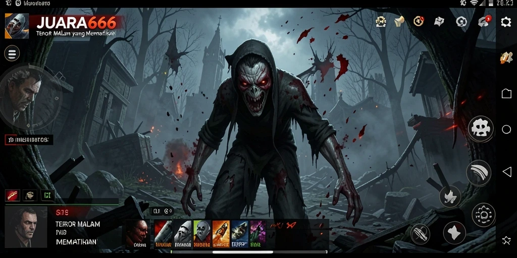 Menampilkan momen menegangkan di dalam gameplay JUARA666.