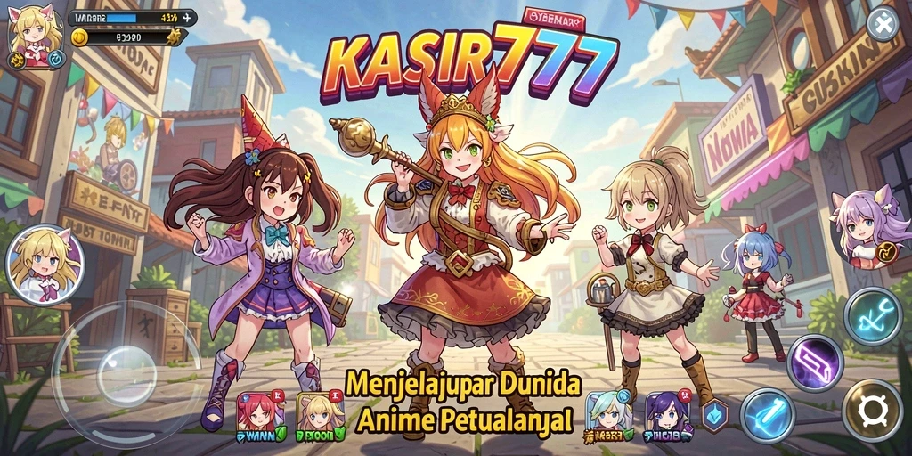 Gameplay seru KASIR777 dengan karakter anime yang menawan.