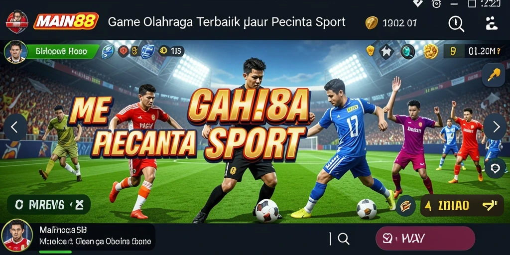 Screenshot utama MAIN88 menampilkan gameplay olahraga yang seru dan menegangkan.