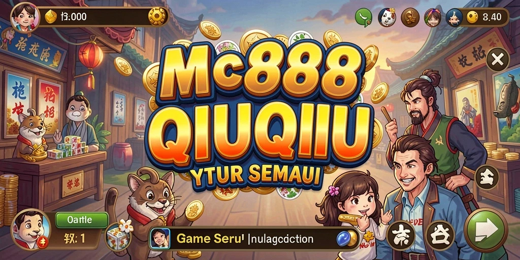 Tampilan seru gameplay MC888 yang menampilkan QiuQiu.