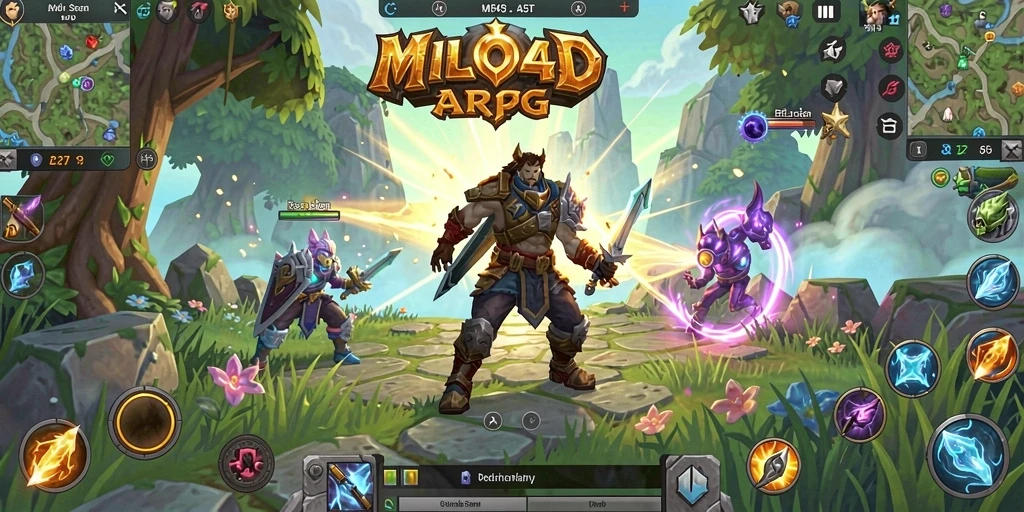 Screenshot menampilkan aksi pertarungan seru di MILO4D.