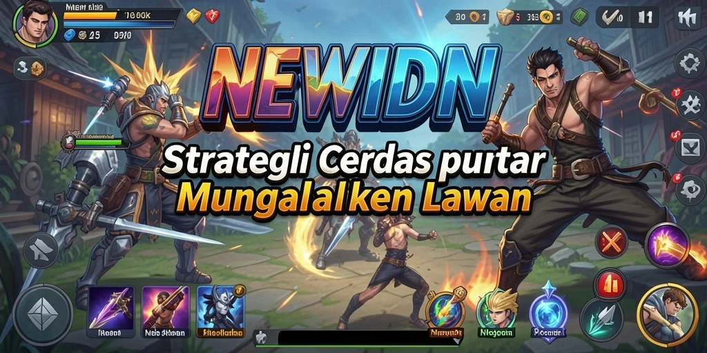 Screenshot NEWIDN menampilkan perang strategi yang mendebarkan dengan grafis yang menawan.