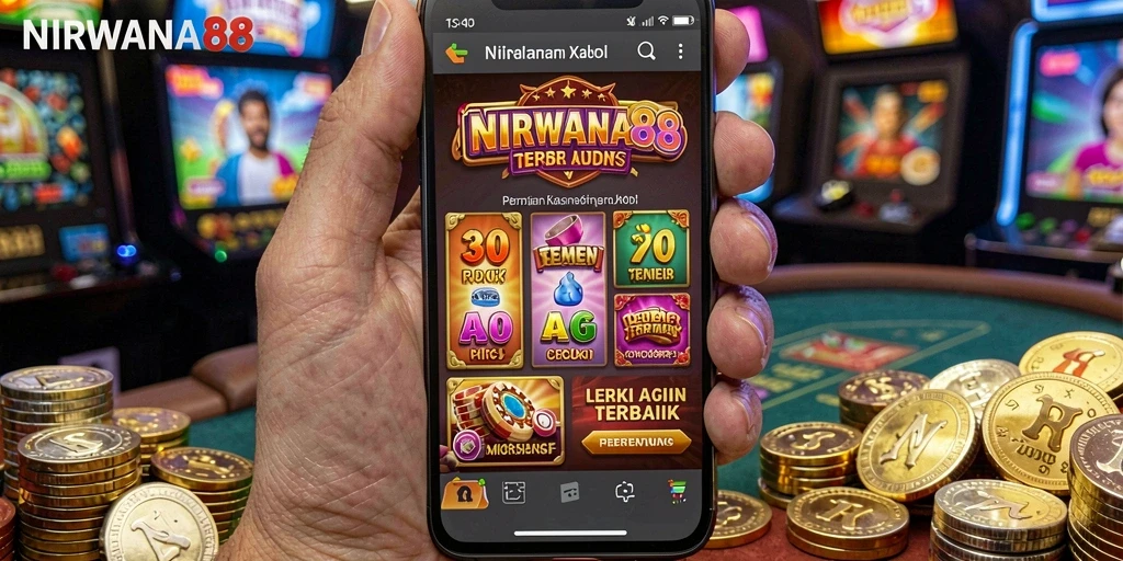 Tampilan menarik dari gameplay kasino di NIRWANA88.
