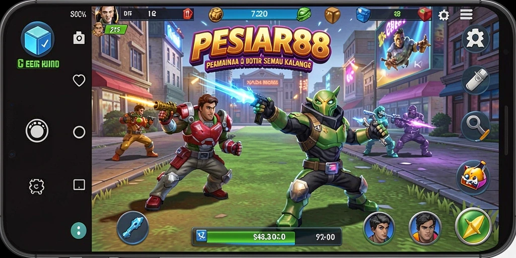 Tangkapan layar PESIAR88 menampilkan aksi seru di dalam gameplay Arcade.