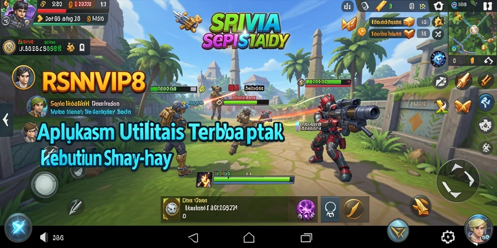 Tampilan antarmuka pengguna RSNVIP8 yang sederhana dan fungsional.