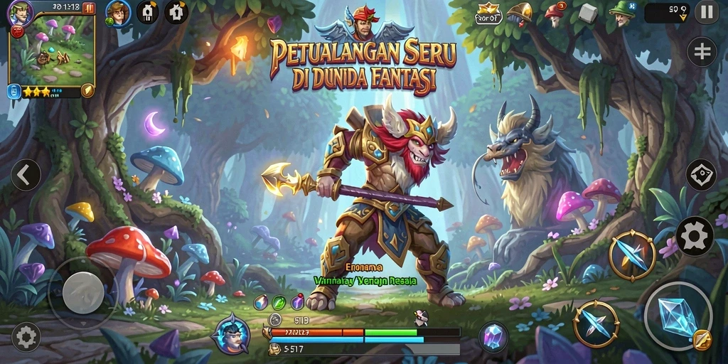 Tampilan gameplay S13 yang mendebarkan dalam dunia petualangan.