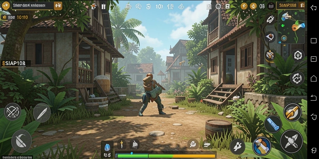 Screenshot utama SIAP108 menampilkan gameplay simulasi kehidupan yang menarik.