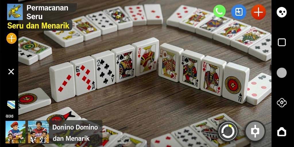 Tampilan gameplay T6 yang menarik saat bermain Domino.