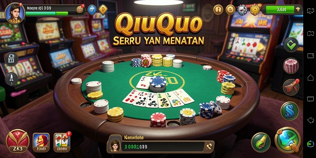 Screenshot gameplay ZK3 menampilkan suasana kompetisi seru QiuQiu.