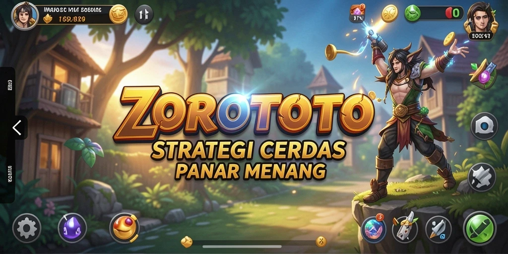 Tampilan gameplay ZOROTOTO dengan aksi strategi yang menegangkan.
